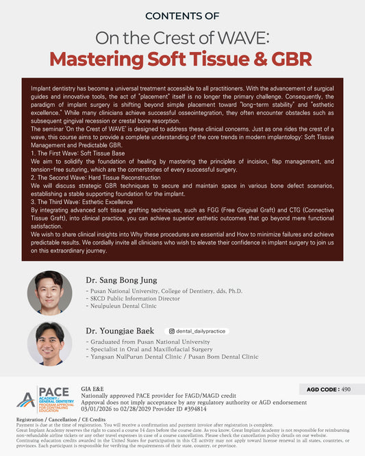 Boston) Mastering Soft Tissue & GBR: On the Crest of WAVE