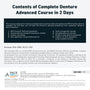 KDWC 2024 New York - No.19) Complete Denture Advanced Course in 2 Days Hands-on
