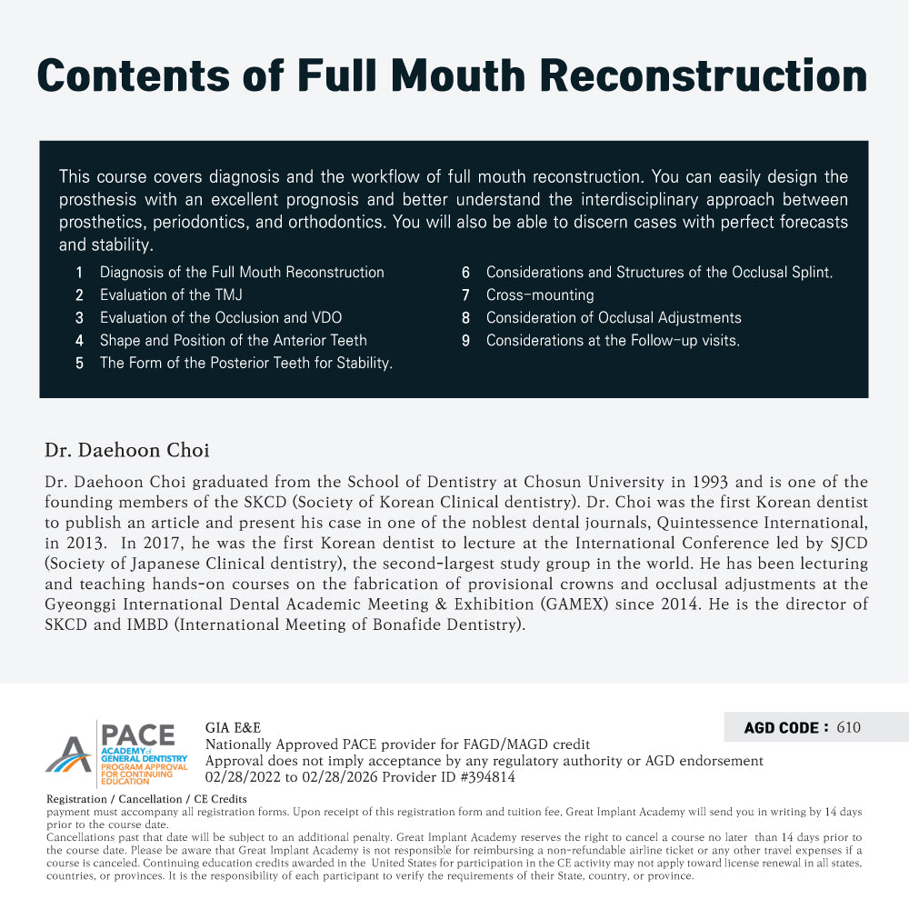 KDWC 2024 New York - No.1) Full Mouth Reconstruction