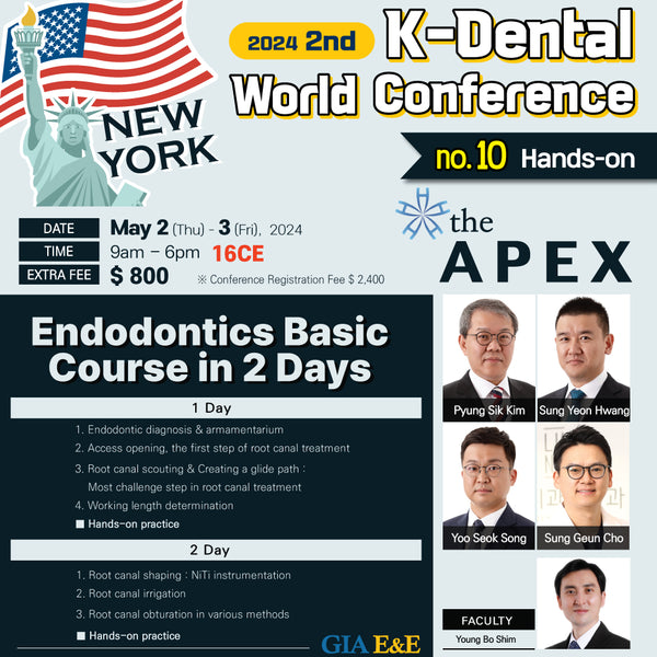 KDWC 2024 New York - No.10) Endodontic Basic Course in 2 Days Hands-on