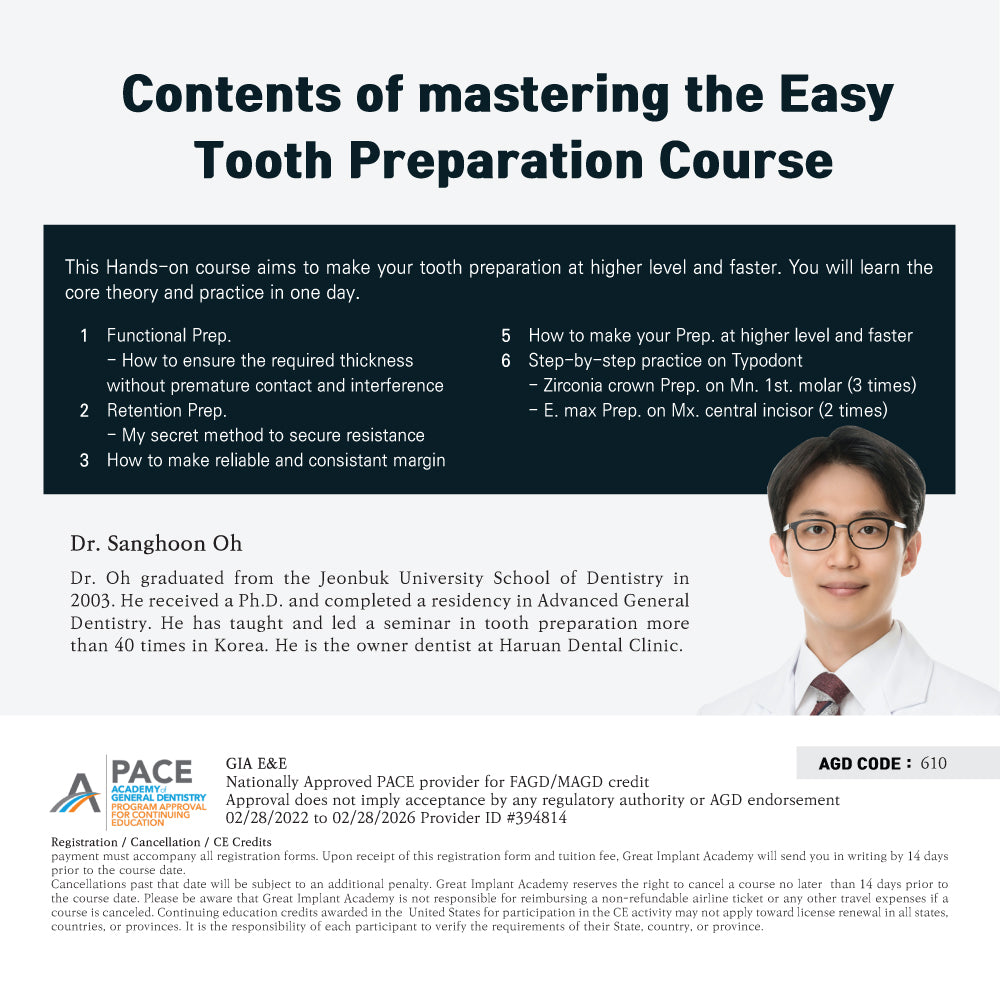 KDWC 2024 New York - No.36) Mastering the Easy Tooth Preparation Course Hands-on