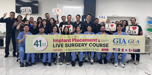 41st IMPLANT LIVE SURGERY COURSE / FEBRUARY 5 - 9, 2025
