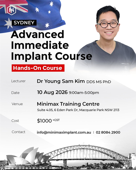 Sydney, Australia) Advanced Immediate Implant Hands-on Course [2026/8/10]