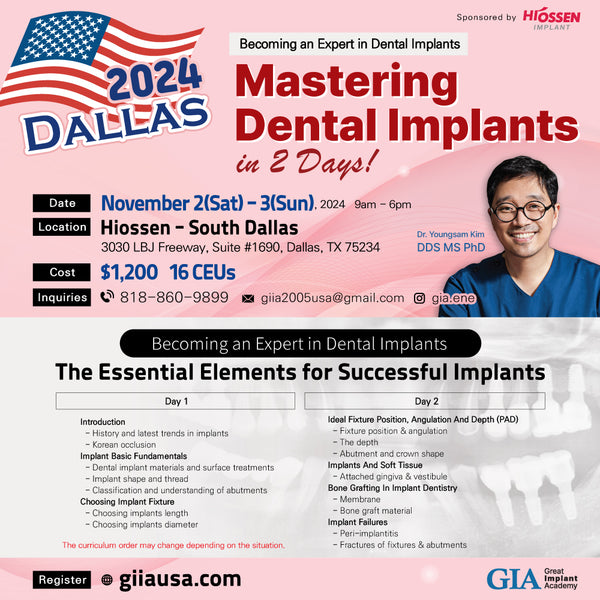 Dallas) Mastering Dental Implants in 2 Days