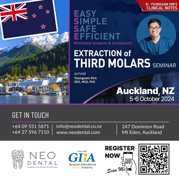 New Zealand) Extraction of Third Molars Seminar [10/5 ~ 10/6/2024]