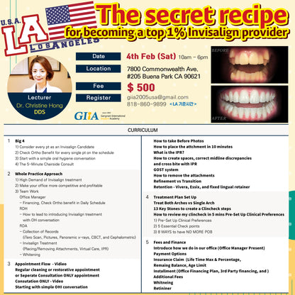 Los Angeles) The Secret Recipe for Becoming A Top 1% Invisalign Provider [2023/2/4]