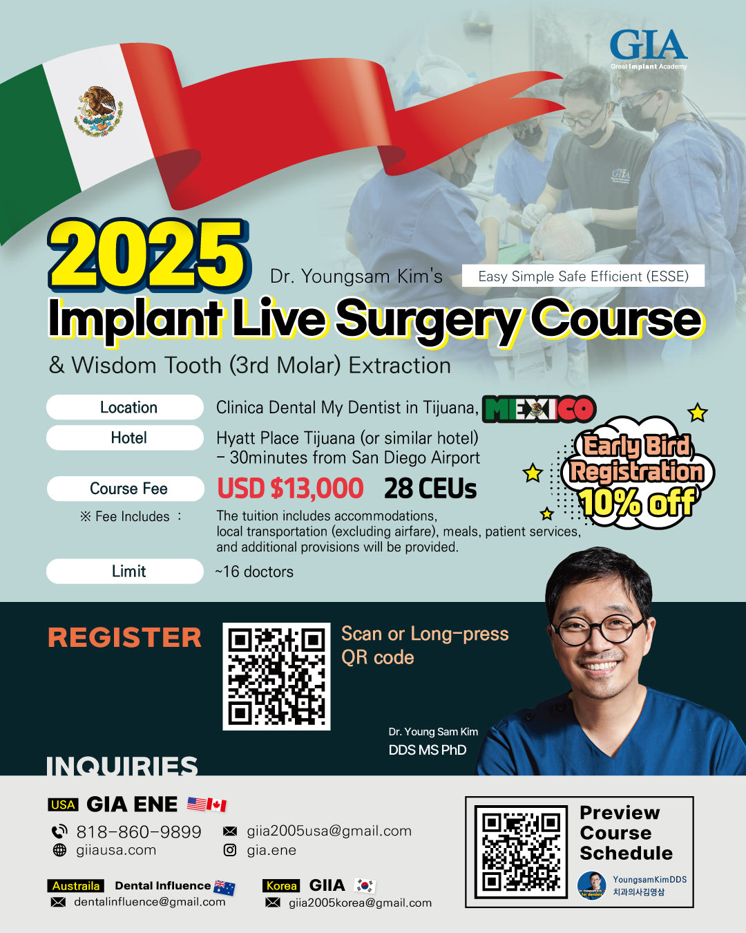 MEXICO LSC 2025 / October 8 - 12 [Implant Live Surgery Course]