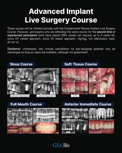 MEXICO LSC 2025 / October 8 - 12 [Implant Live Surgery Course]