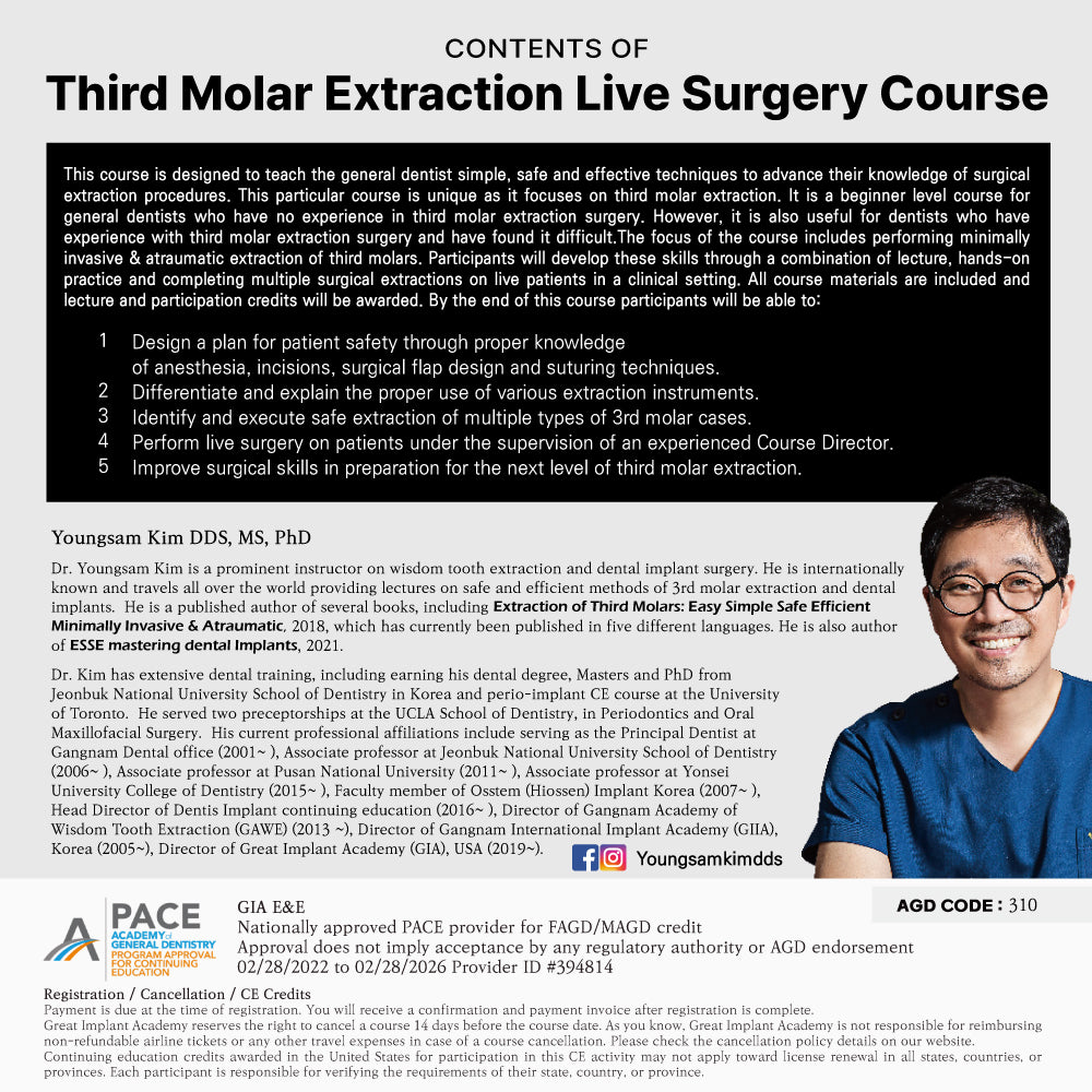 MEXICO LSC 2024 / November 21 - 24 [Third Molar Live Surgery Course]