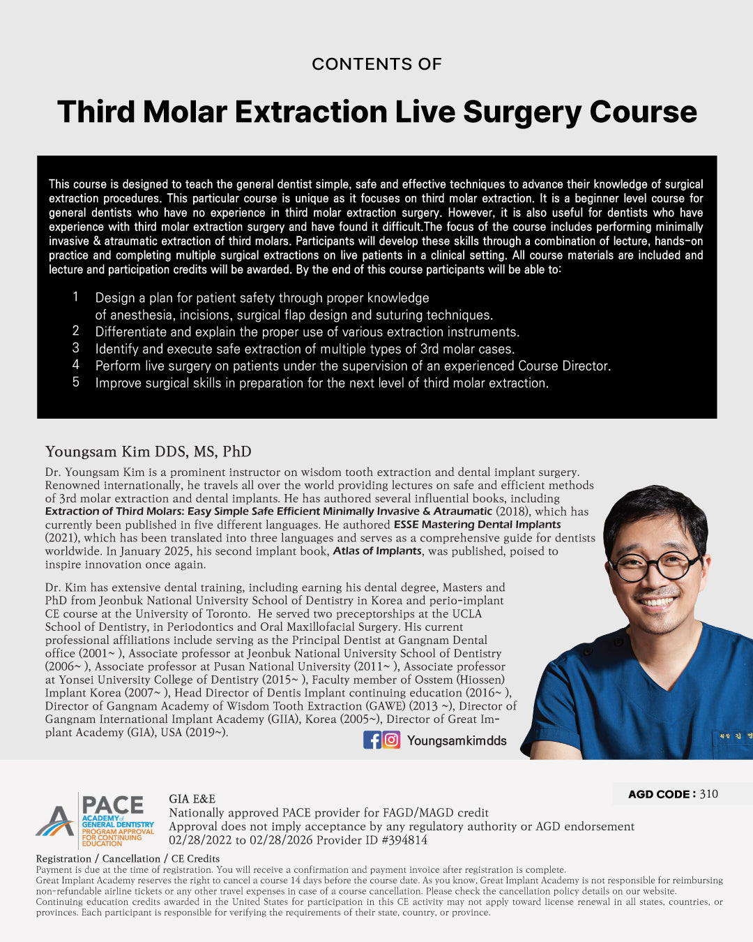 MEXICO LSC 2025 / May 23 - 26 [Third Molar Live Surgery Course]
