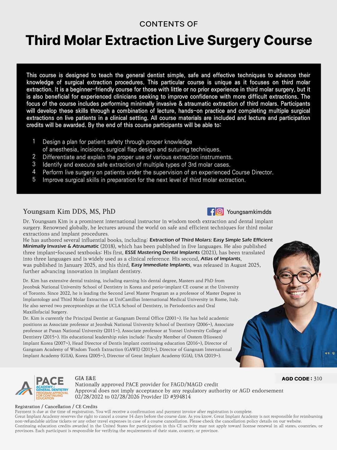MEXICO LSC 2025 / October 9 - 12 [Third Molar Live Surgery Course]