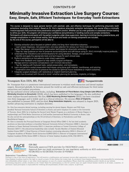 MEXICO LSC 2025 / July 3 - 6 [Minimally Invasive Ext Live Surgery Course]