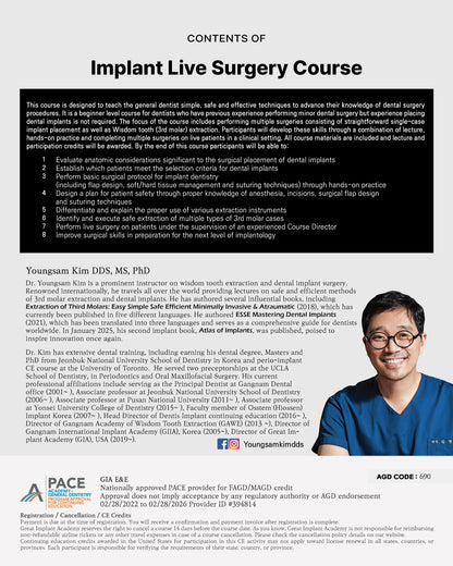 MEXICO LSC 2025 / May 22 - 26 [Implant Live Surgery Course]