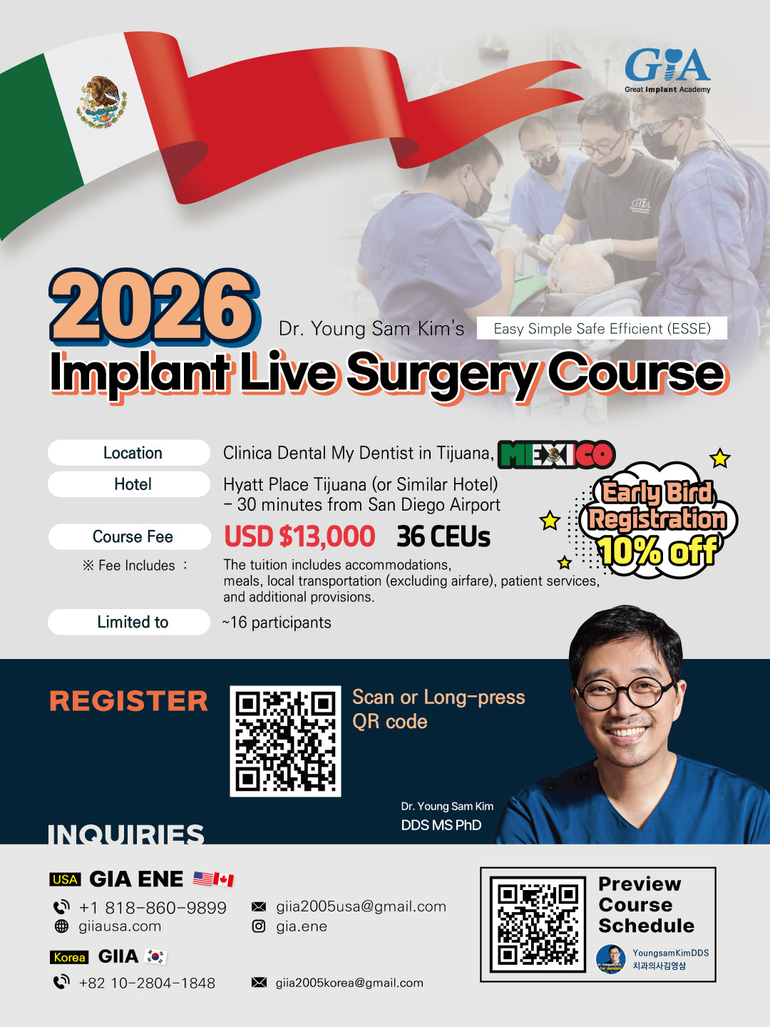 MEXICO LSC 2026 / April 23 - 27 [Implant Live Surgery Course]