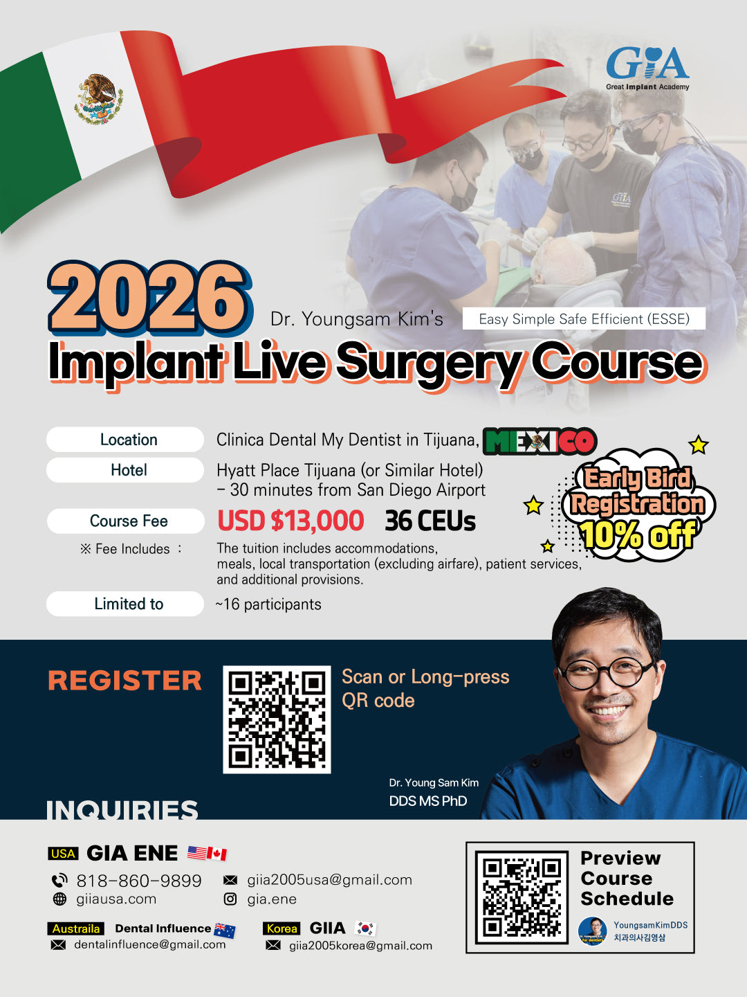 MEXICO LSC 2026 / April 23 - 27 [Implant Live Surgery Course]