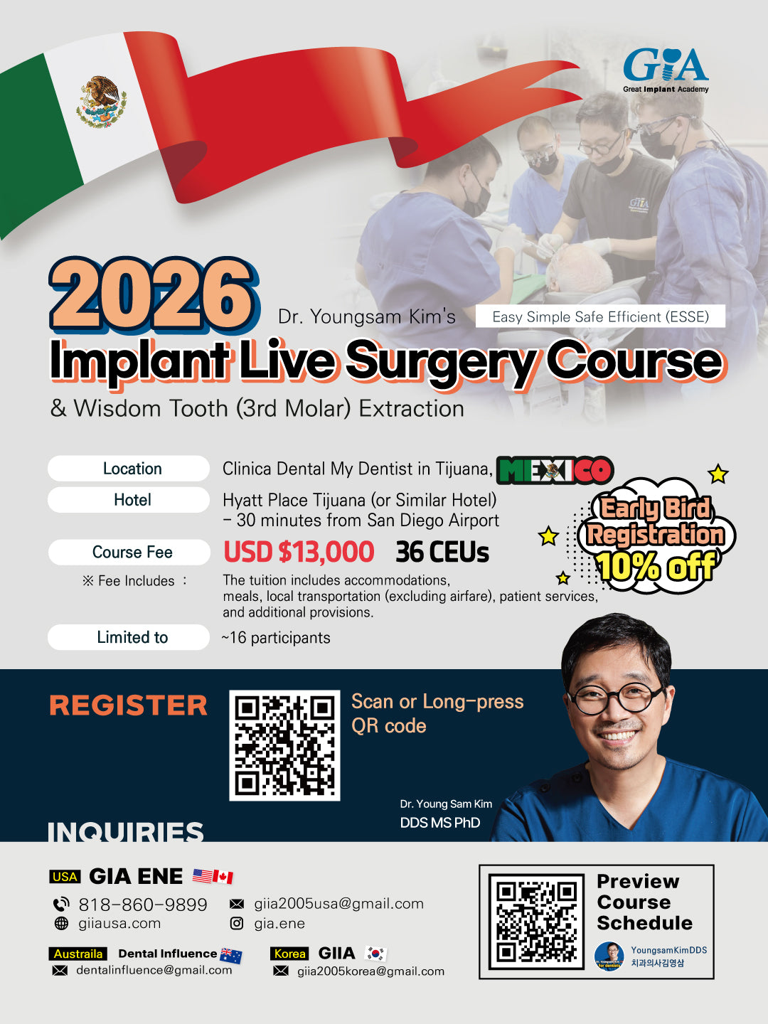 MEXICO LSC 2026 / January 15 - 19 [Implant Live Surgery Course]