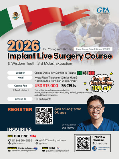 MEXICO LSC 2026 / January 15 - 19 [Implant Live Surgery Course]