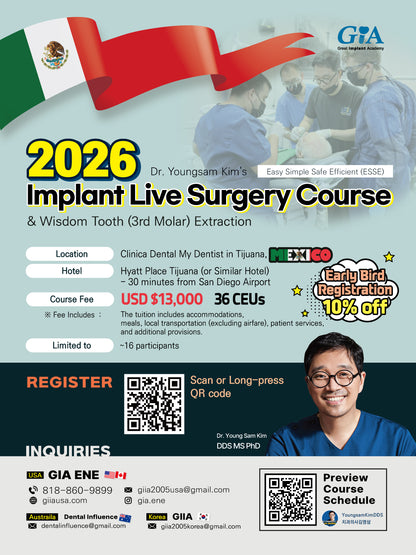 MEXICO LSC 2026 / April 23 - 27 [Implant Live Surgery Course]