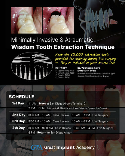 MEXICO LSC 2026 / November 13 - 16 [Third Molar Live Surgery Course]