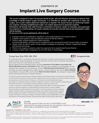 MEXICO LSC 2026 / November 12 - 16 [Implant Live Surgery Course]