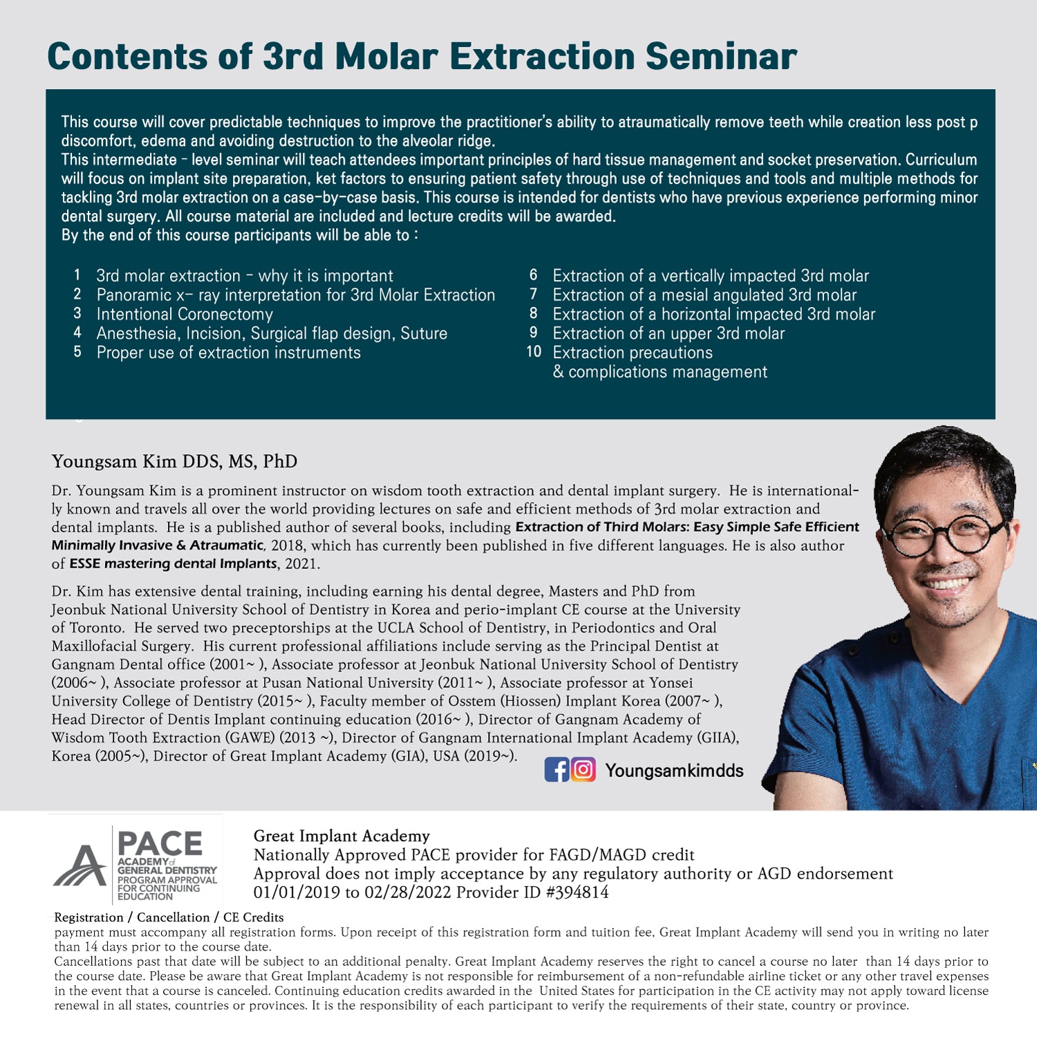 New York) 3rd Molar Extraction Seminar [2021/9/18 ~ 9/19]