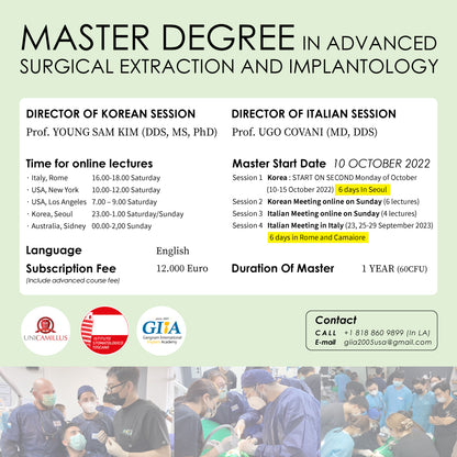 Rome Italy) Implantology And Third Molar Extraction (SECONE LEVEL MASTER) [2023/2024]