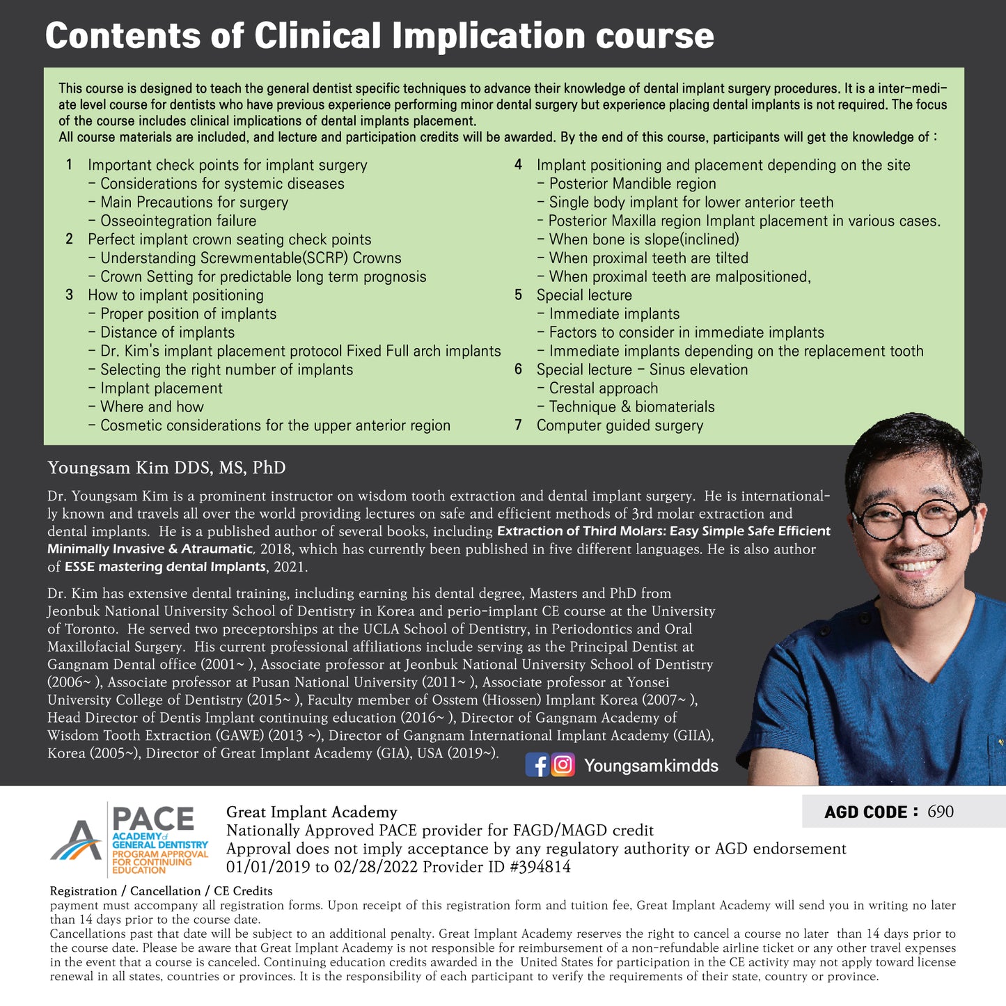Oregon) Clinical Implication- Mastering Dental Implants [2022/8/27 ~ 8/28]