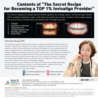 New York) The Secret Recipe for Becoming a TOP 1% Invisalign Provider [2023/5/7]