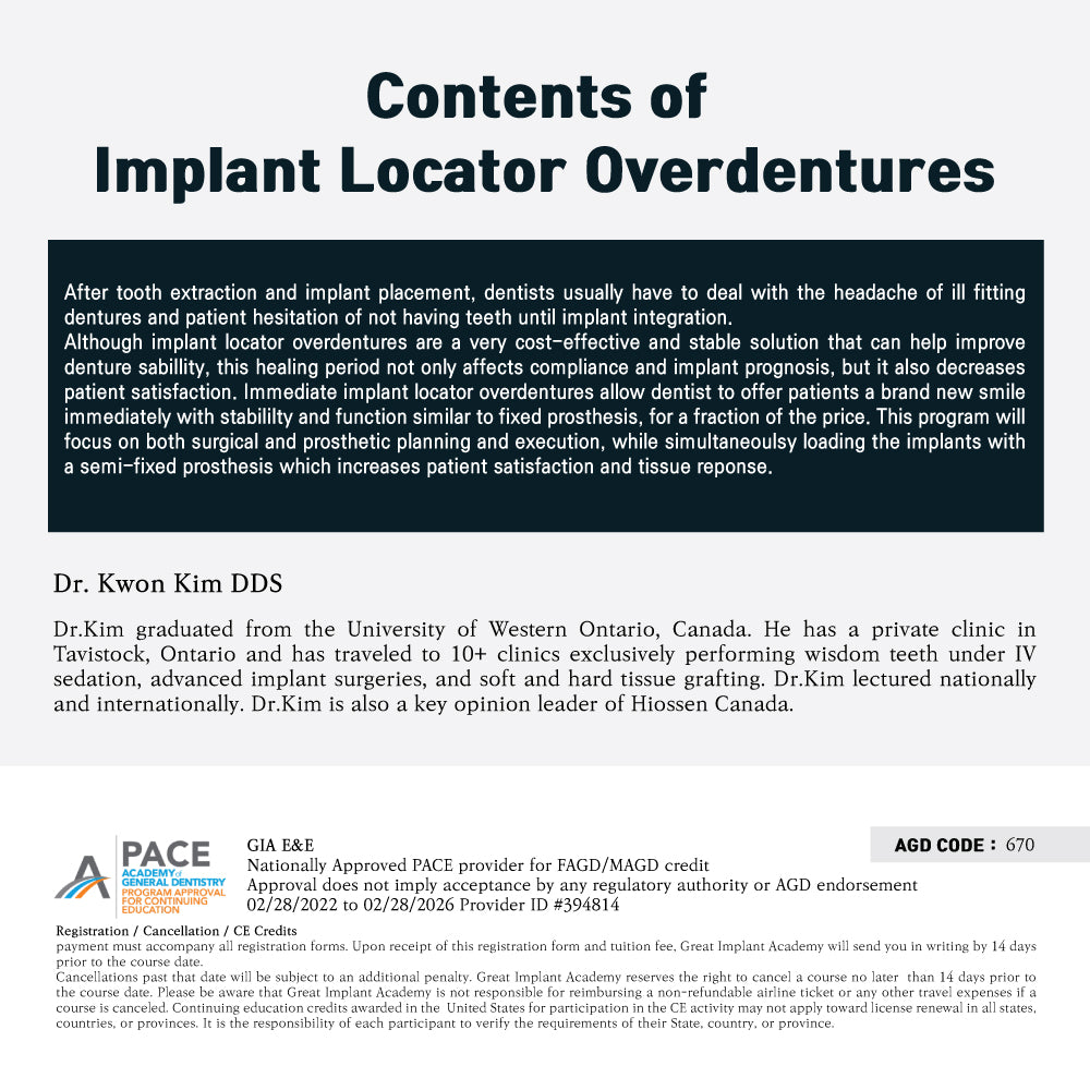 New York) Immediate Implant Locator Overdenture [2024/5/4]