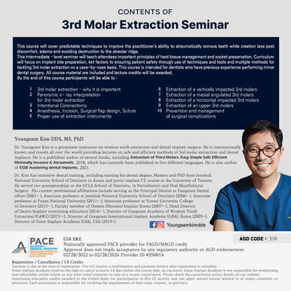 Atlanta) 3rd Molar Extraction Seminar [2025/2/1 ~ 2/2]