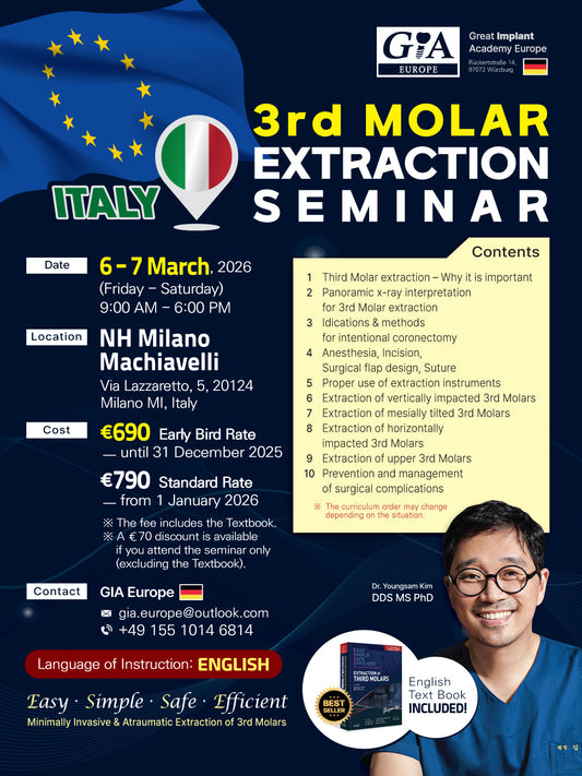 Milan, Italy) 3rd Molar Extraction Seminar [2026/3/6 ~ 3/7]