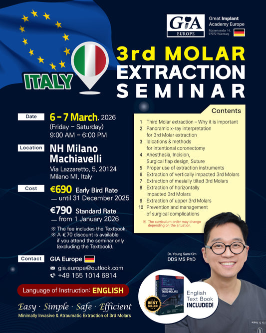 Milan, Italy) 3rd Molar Extraction Seminar [2026/3/6 ~ 3/7]