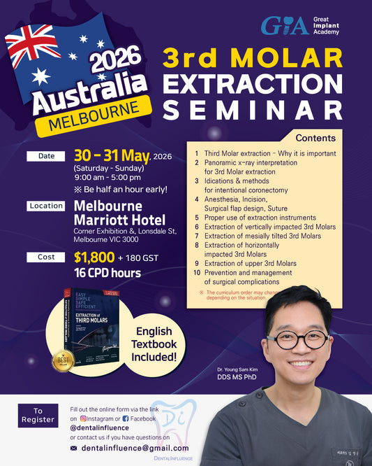 Melbourne, Australia) 3rd Molar Extraction Seminar [2026/5/30 ~ 5/31]