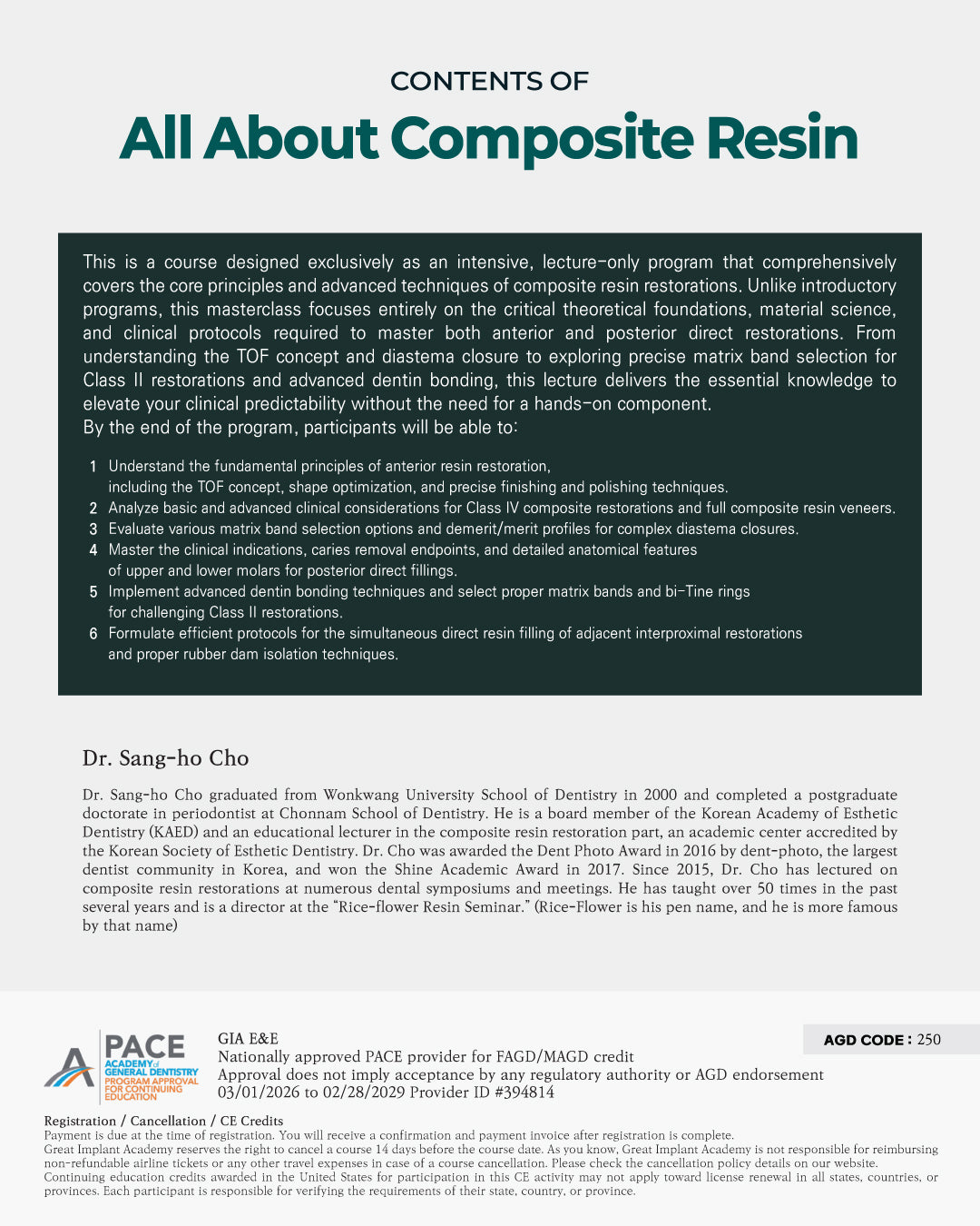 New York) All About Composite Resin One Day Mastring