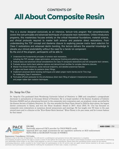 New York) All About Composite Resin One Day Mastring