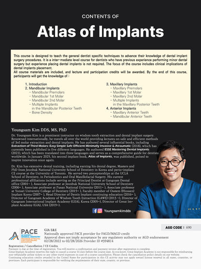 Dallas) Atlas of Implants [25/6/28 ~ 6/29]