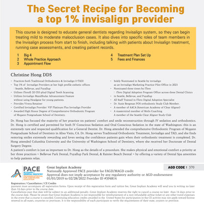Los Angeles) The Secret Recipe for Becoming A Top 1% Invisalign Provider [2023/2/4]