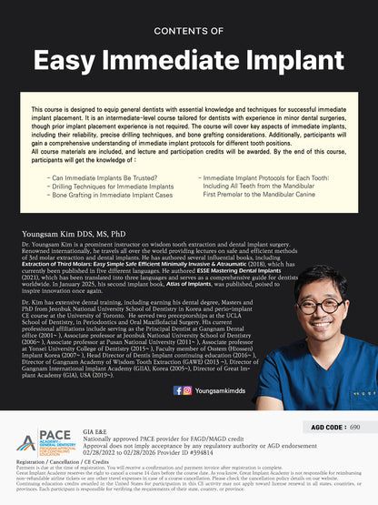 Boston) Easy Immediate Implant