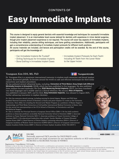 Dallas) Easy Immediate Implants