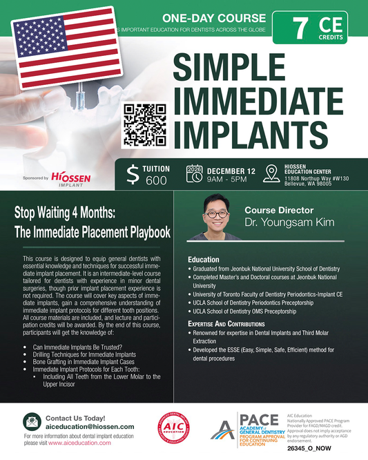 Seattle) Simple Immediate Implants [2026/12/12]