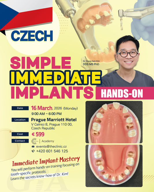 Czech) Simple Immediate Implants Hands-on [2026/3/16]