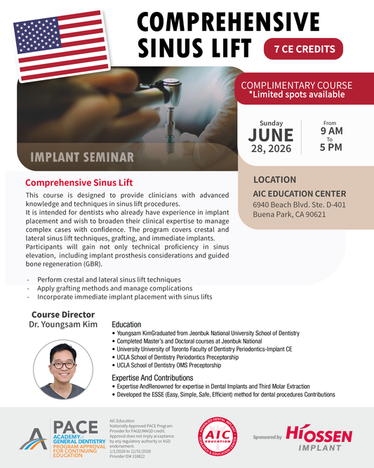 Los Angeles) Comprehensive Sinus Lift [2026/6/28]