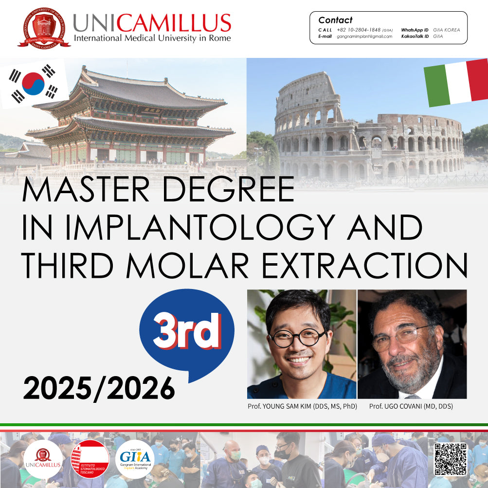 Rome Italy) Implantology And Third Molar Extraction (SECONE LEVEL MASTER) [2025/2026]