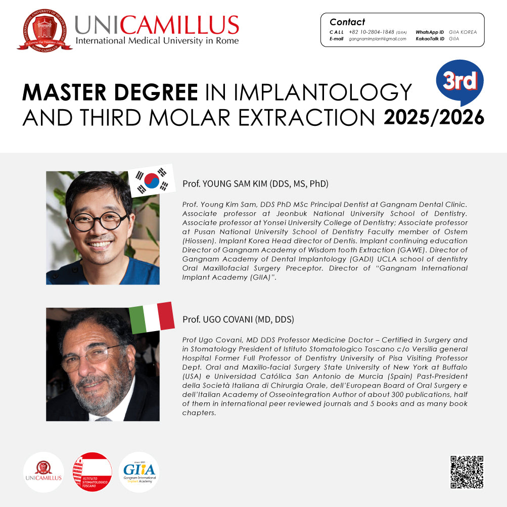 Rome Italy) Implantology And Third Molar Extraction (SECONE LEVEL MASTER) [2025/2026]