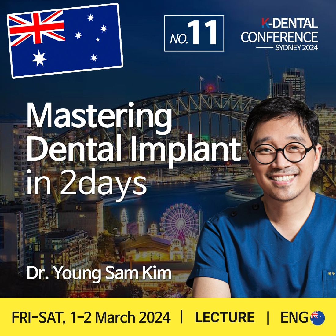 Sydney, Australia) Mastering Dental Implant [3/1 ~ 3/2/2024]