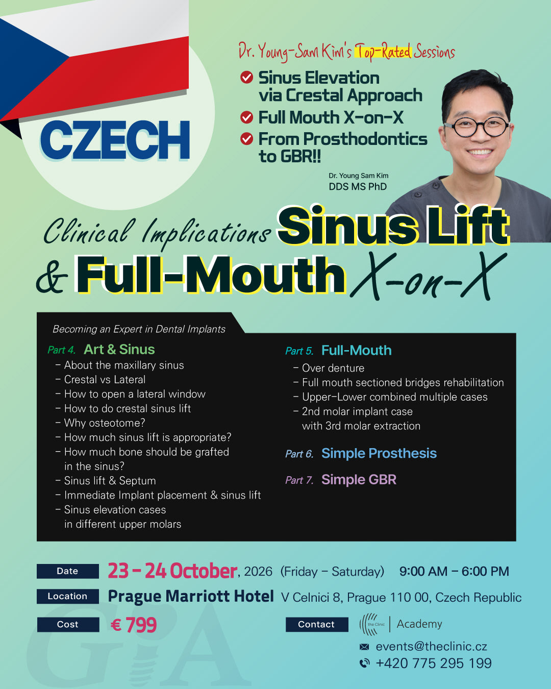 Czech) Sinus Lift & Full-Mouth [2026/10/23 - 10/24]