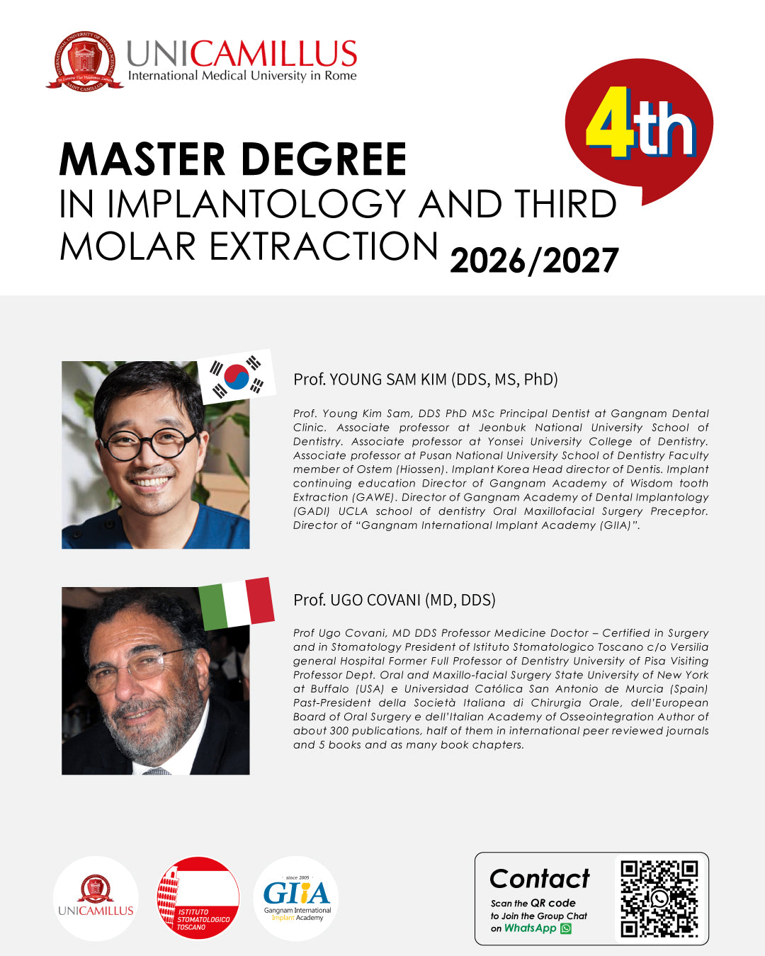 Rome Italy) Implantology And Third Molar Extraction (SECONE LEVEL MASTER) [2026/2027]