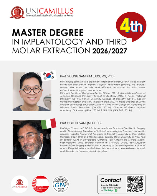 Rome Italy) Implantology And Third Molar Extraction (SECONE LEVEL MASTER) [2026/2027]