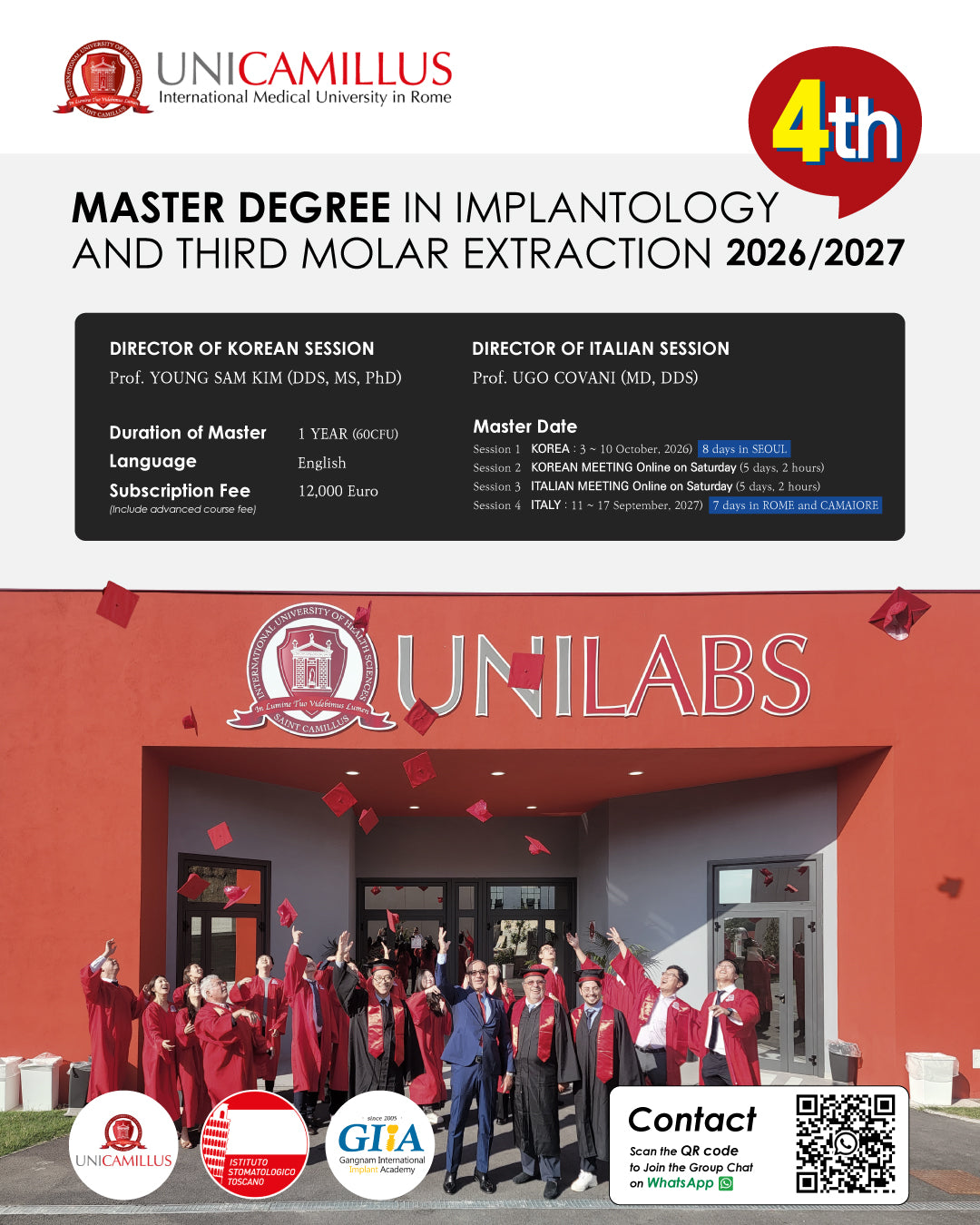 Rome Italy) Implantology And Third Molar Extraction (SECONE LEVEL MASTER) [2026/2027]
