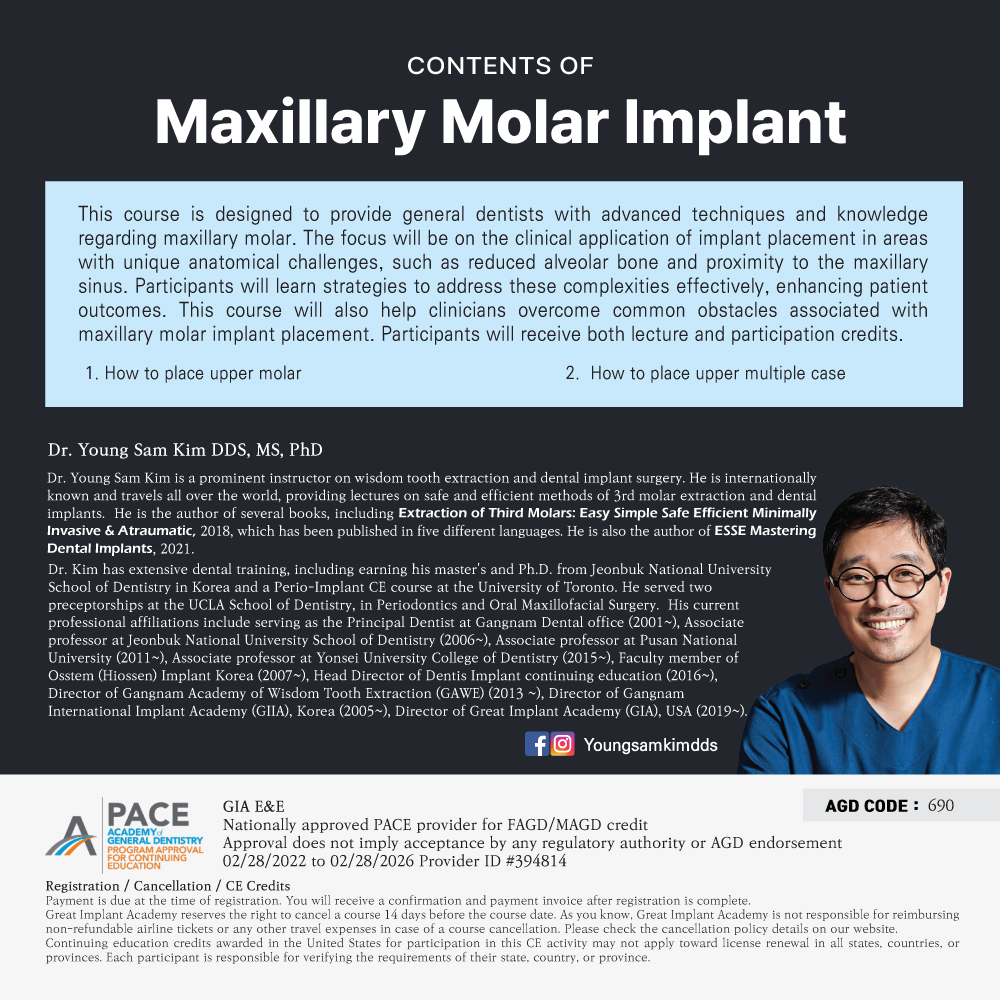 Los Angeles GIA Study Club) Maxillary Molar Implant [25/01/28]